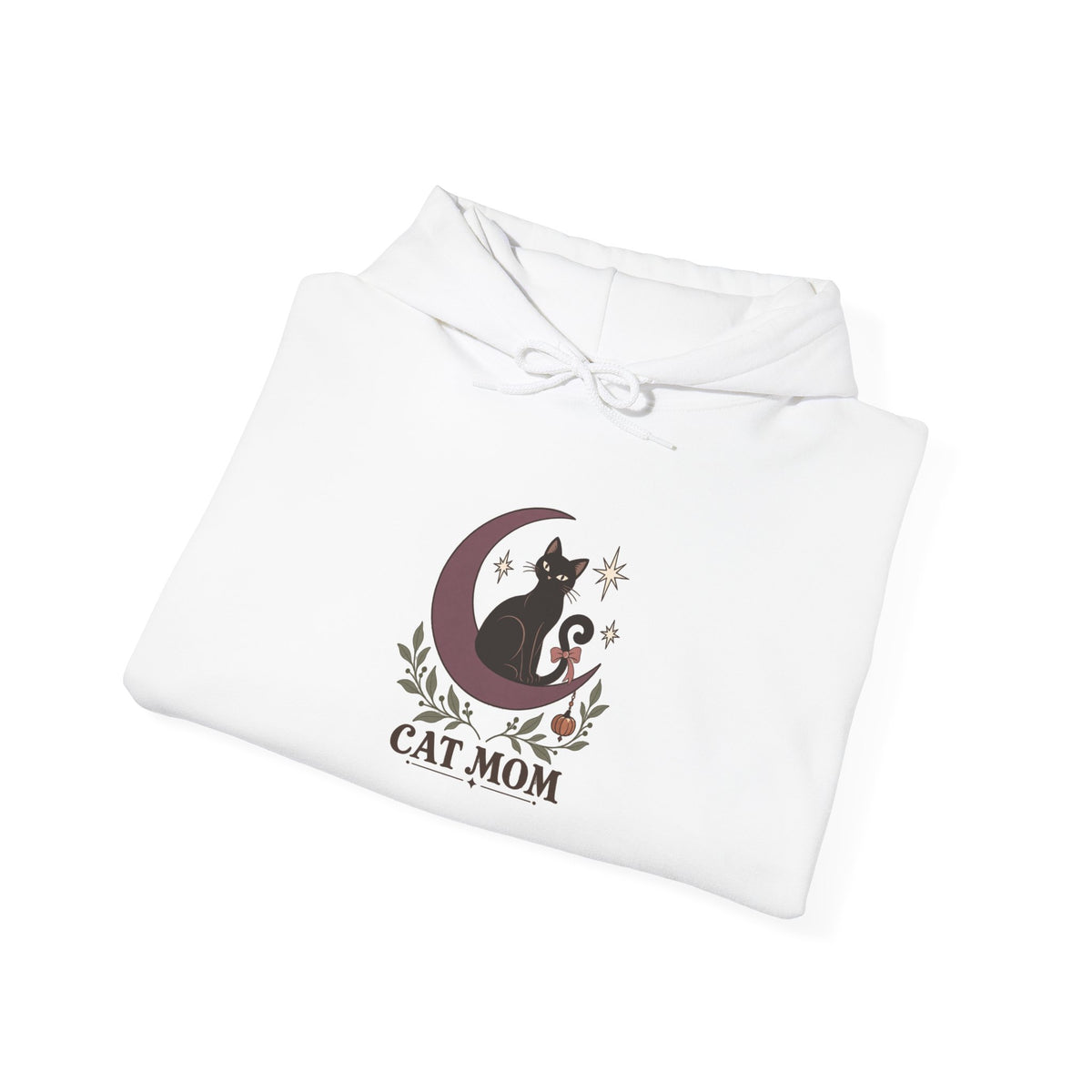 Lunar Cat Mom Halloween Hoodie | Gildan 18500