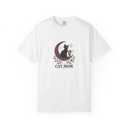 Lunar Cat Mom Halloween Tee | Comfort Colors 1717