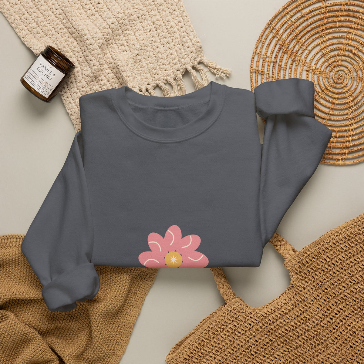 EVELE Bean Bloom | Graphic Crewneck Sweatshirt