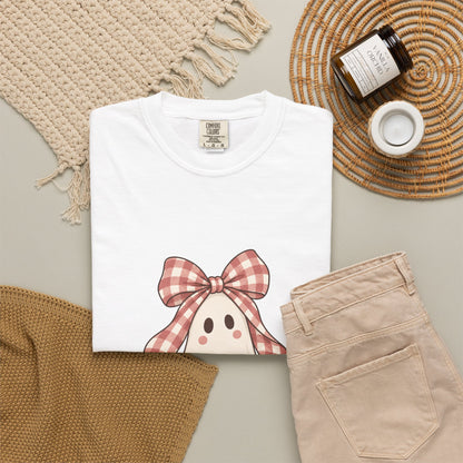 Bow Ghost Halloween Tee | Comfort Colors 1717