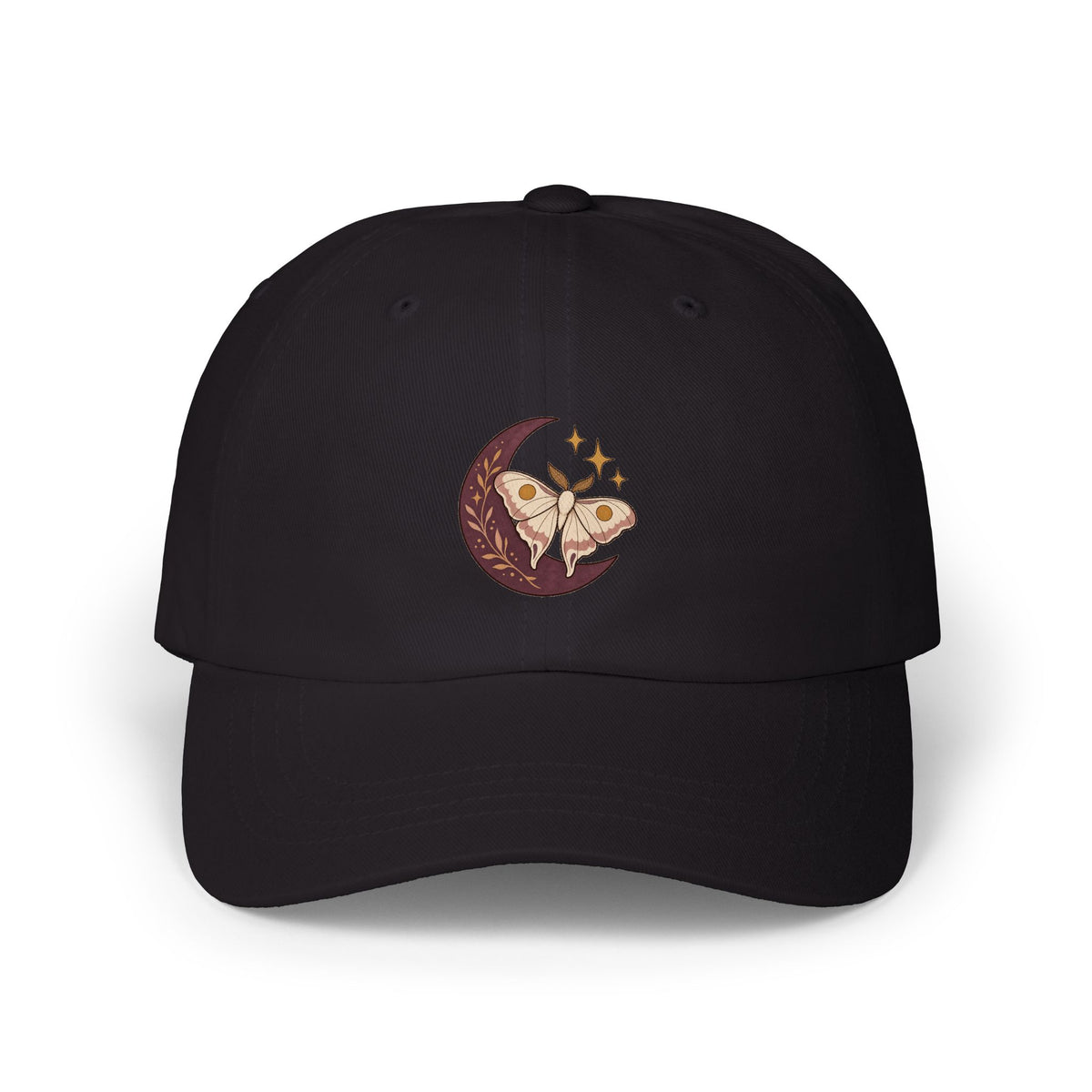 Lunar Moth Dad Cap | Moon and Stars Hat