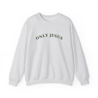 Only Jesus Crewneck Sweatshirt — Classic | Gildan 18000