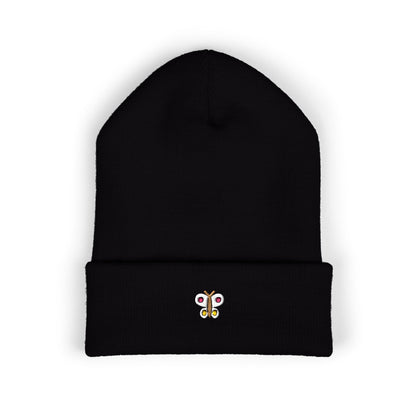Lunar Moth Embroidered Beanie | Night Garden Hat