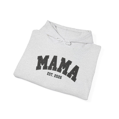 Classic Black MAMA Est. 2026 Hoodie | Gildan 18500