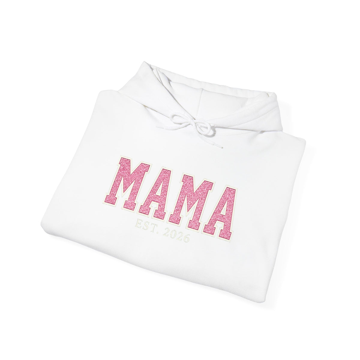 Emerald & Blush MAMA Est. 2026 Hoodie | Gildan 18500