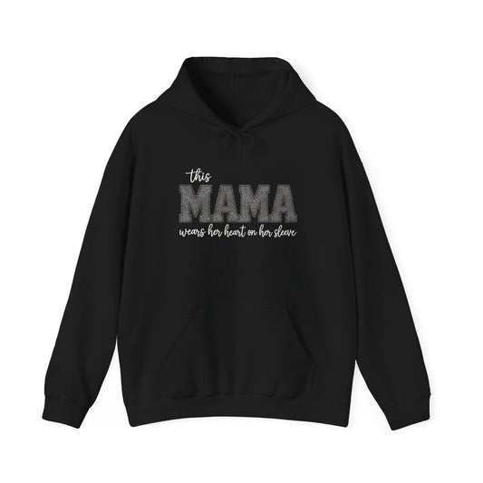 Heart on My Sleeve MAMA Hoodie | Gildan 18500