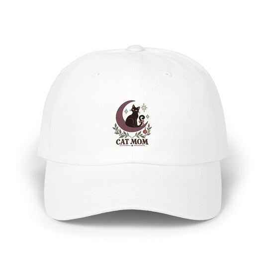 Lunar Cat Mom Dad Cap | Moon Cat Halloween Hat