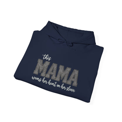 Heart on My Sleeve MAMA Hoodie | Gildan 18500