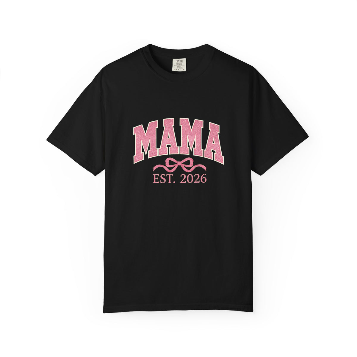 Blush Bow MAMA Est. 2026 Tee | Comfort Colors 1717