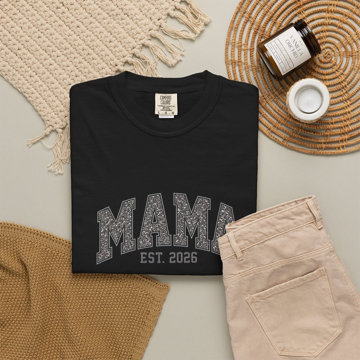 Graphite MAMA Est. 2026 Tee | Comfort Colors 1717