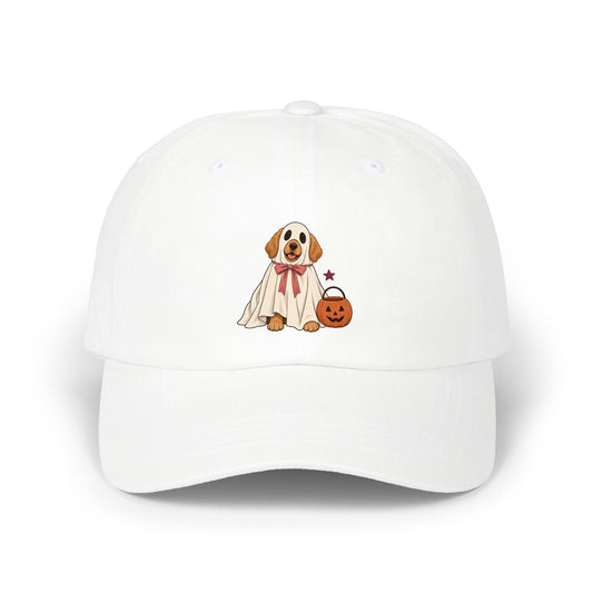 Little Ghost Dog Dad Cap | Halloween Pet Hat