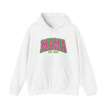 Pink & Lime MAMA Est. 2026 Hoodie | Gildan 18500