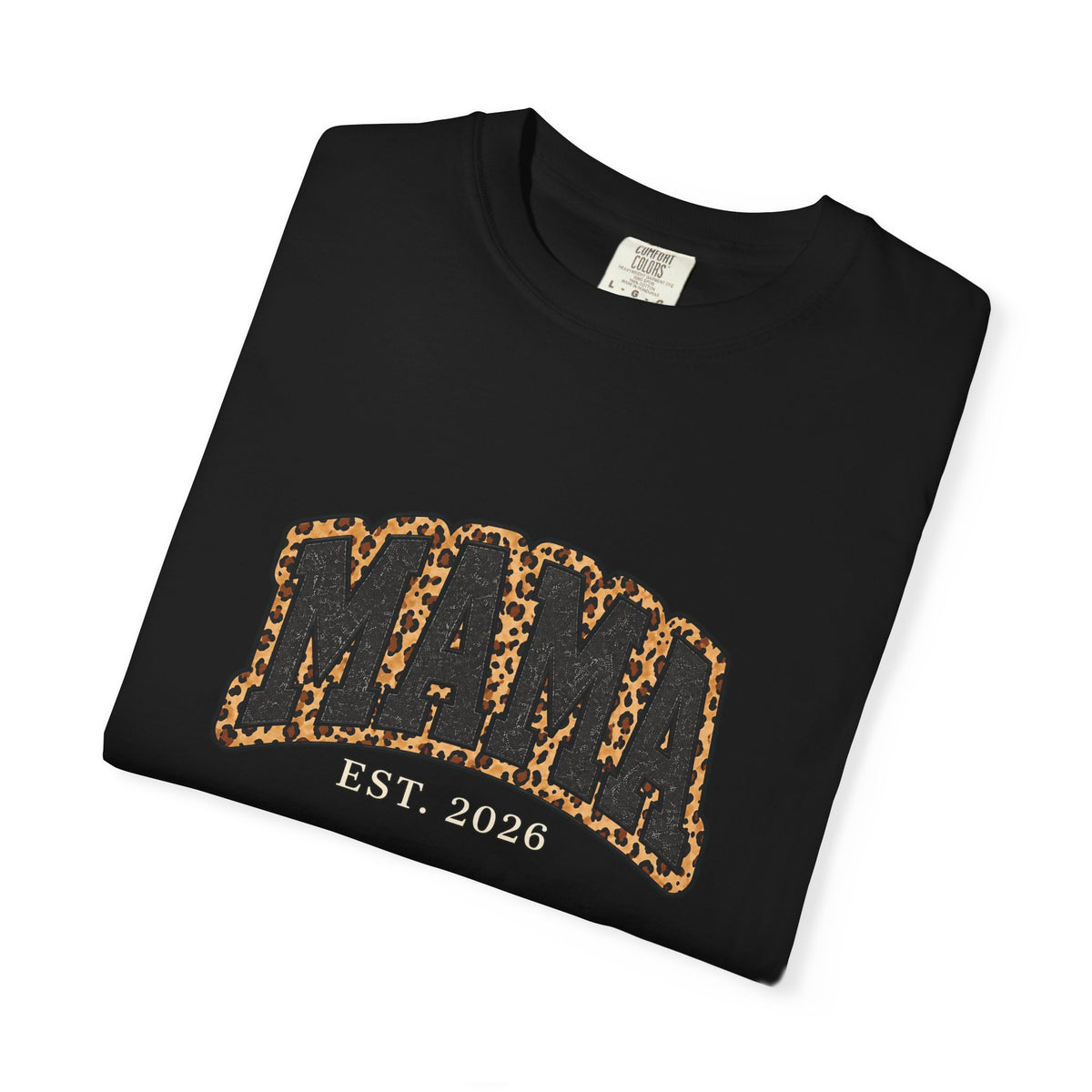 Leopard MAMA Est. 2026 Tee | Comfort Colors 1717