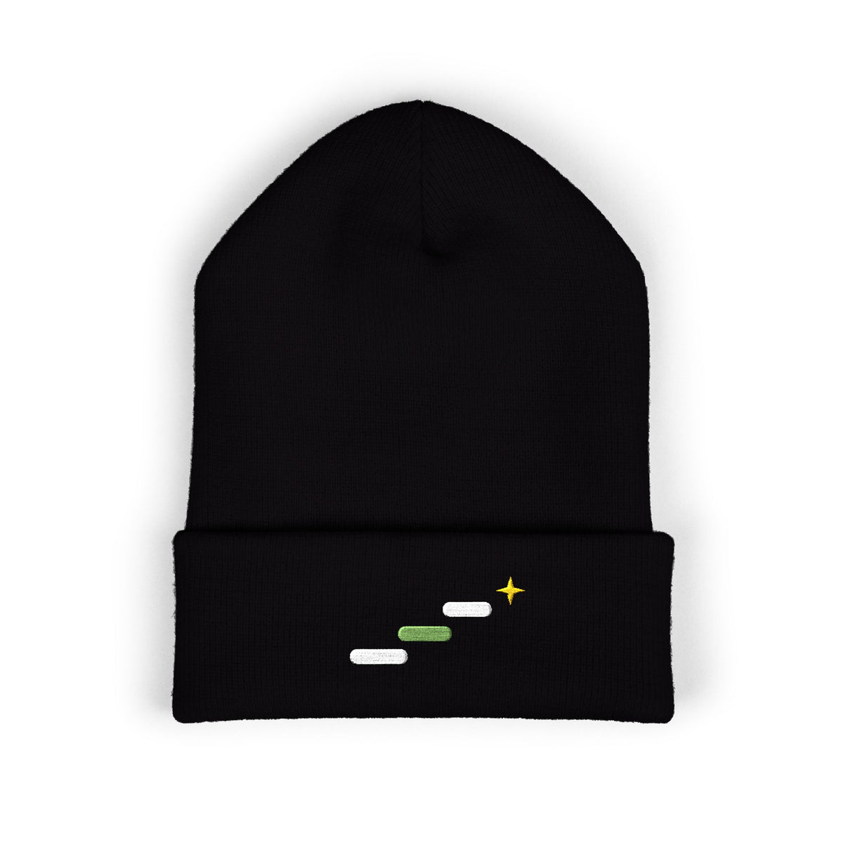 Trail Steps Embroidered Beanie | Hiking Cuff Hat | EVELE Gallery