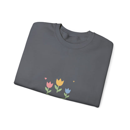 EVELE Three Little Blooms | Graphic Crewneck Sweatshirt