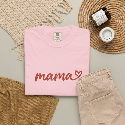 MAMA Heartline Tee | Comfort Colors 1717