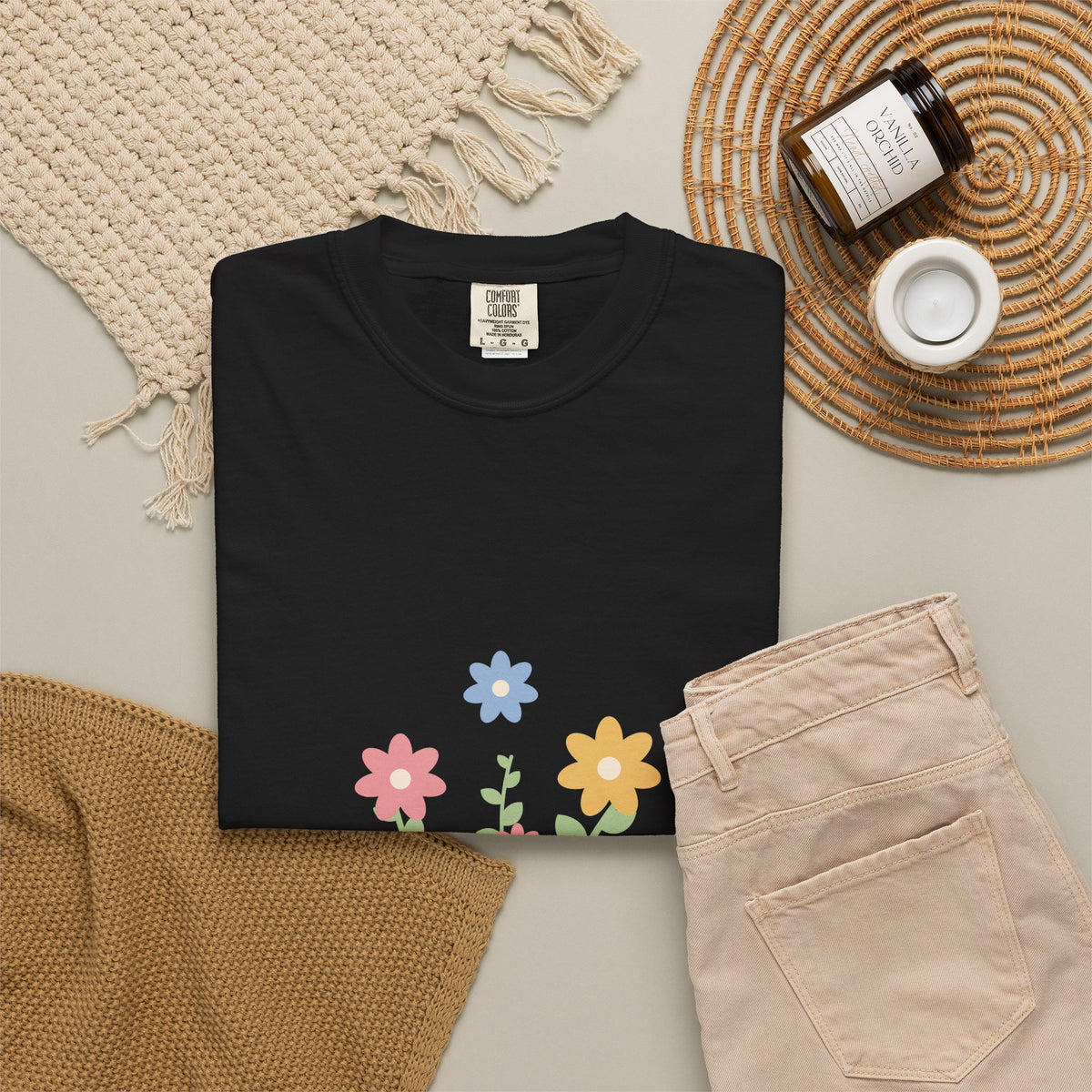 EVELE Page Bouquet | Garment-Dyed Tee