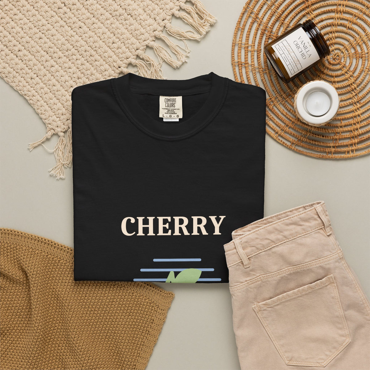 EVELE Cherry Interval | Garment-Dyed Tee