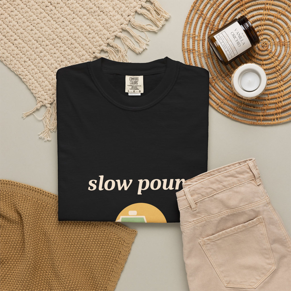 EVELE Slow Pour Sun | Garment-Dyed Tee
