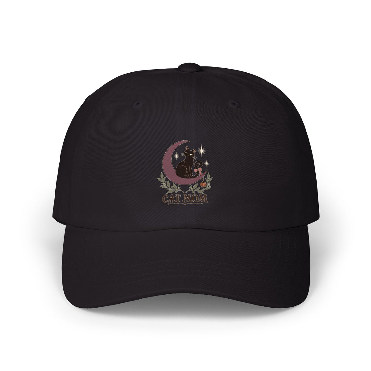 Lunar Cat Mom Dad Cap | Moon Cat Halloween Hat