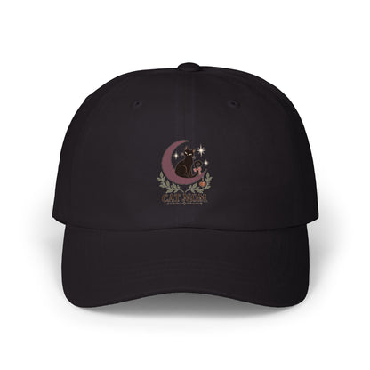 Lunar Cat Mom Dad Cap | Moon Cat Halloween Hat