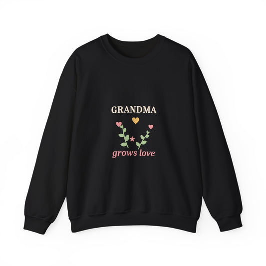 EVELE Grandma Grows Love | Graphic Crewneck Sweatshirt