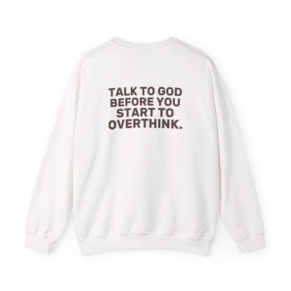 Talk to God Crewneck Sweatshirt — EVELE Edit | Gildan 18000