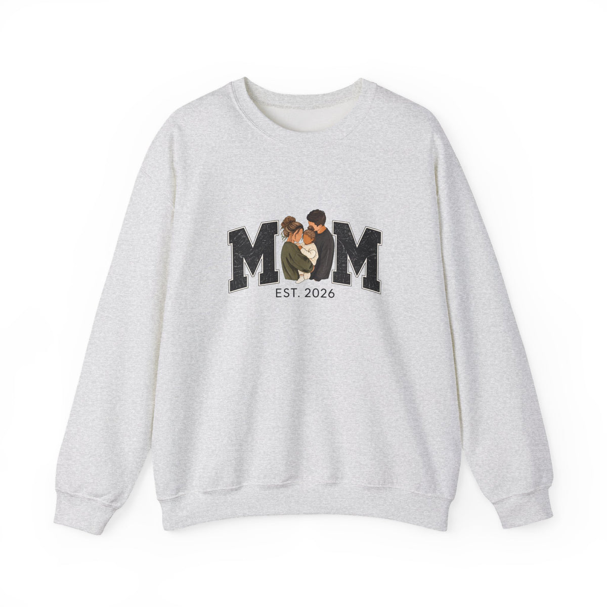 Family MOM Est. 2026 Crewneck | Gildan 18000