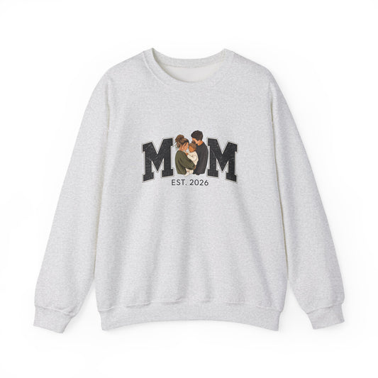 Family MOM Est. 2026 Crewneck | Gildan 18000