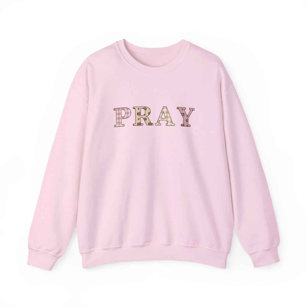 Pray Patchwork Crewneck Sweatshirt — Classic | Gildan 18000