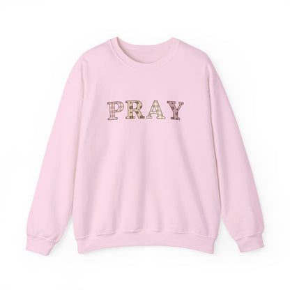 Pray Patchwork Crewneck Sweatshirt — Classic | Gildan 18000