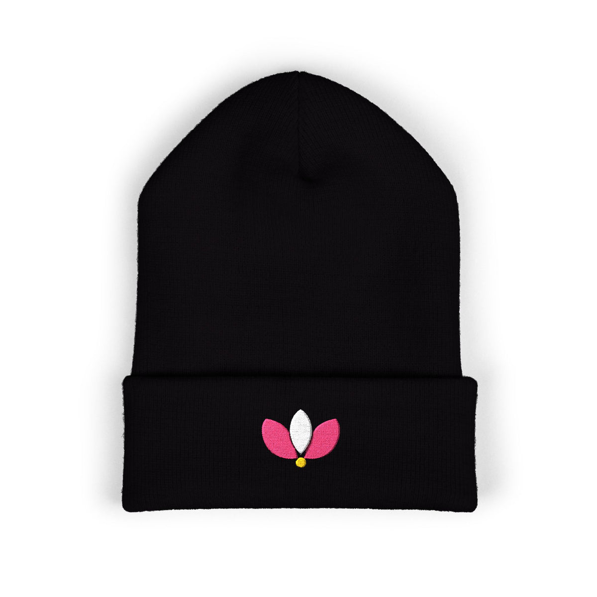 Northern Petal Embroidered Beanie | Floral Cuff Hat | EVELE Gallery