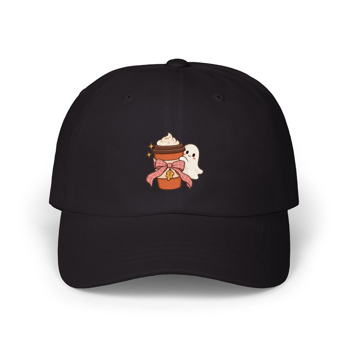 Ghost Cafe Dad Cap | Cozy Fall Coffee Hat
