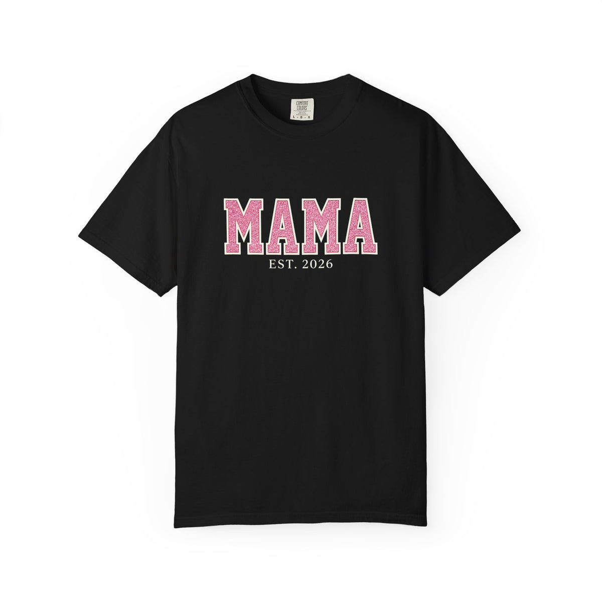 Emerald & Blush MAMA Est. 2026 Tee | Comfort Colors 1717
