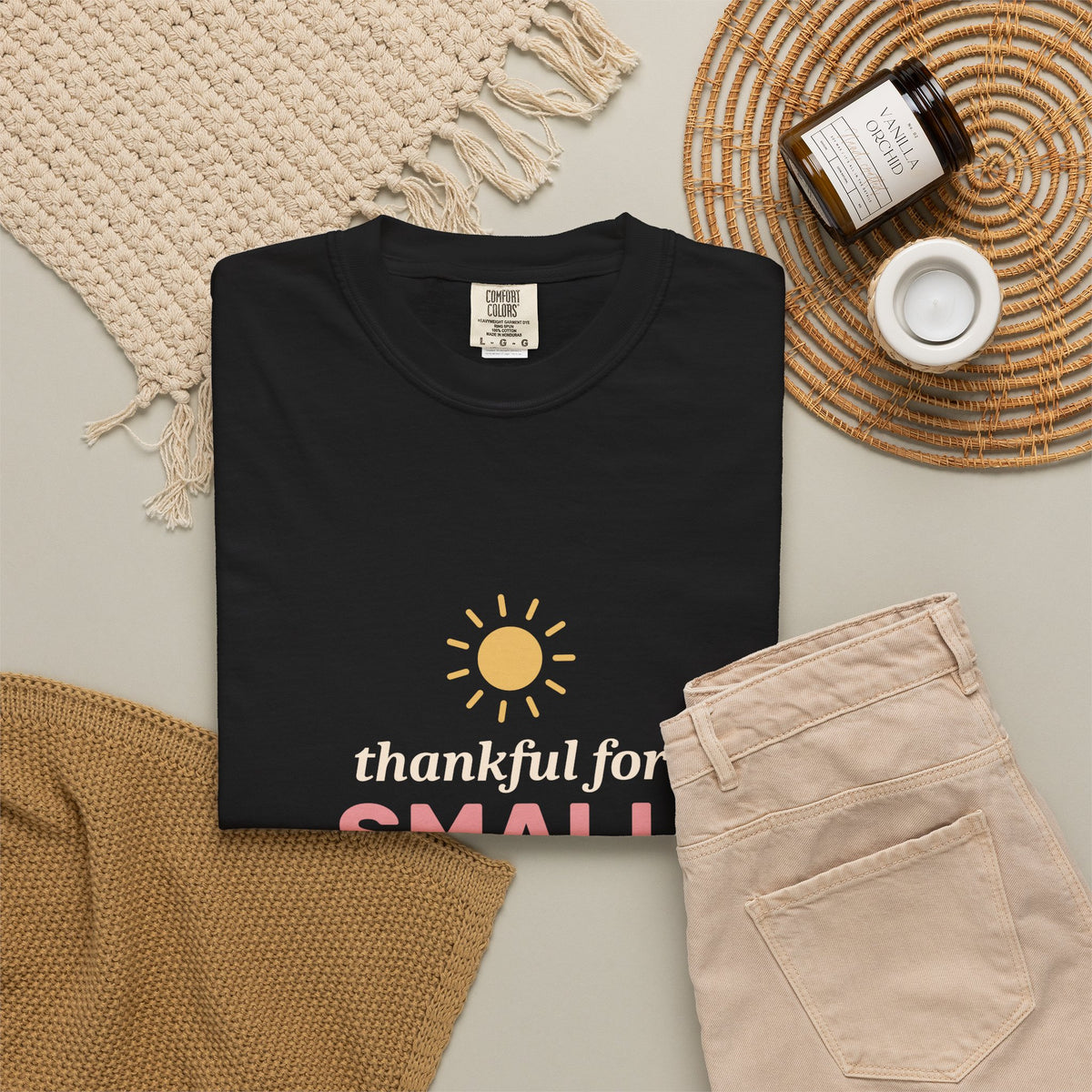 EVELE Small Day Gratitude | Garment-Dyed Tee