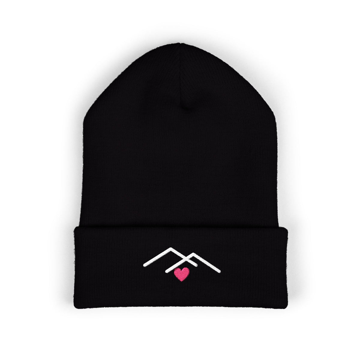 Nested Home Embroidered Beanie | Heart Cuff Hat | EVELE Gallery