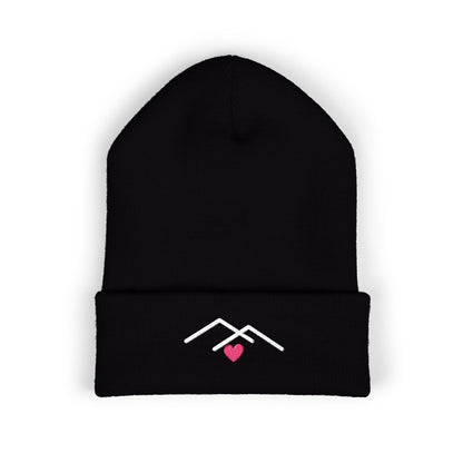 Nested Home Embroidered Beanie | Heart Cuff Hat | EVELE Gallery