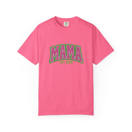 Pink & Lime MAMA Est. 2026 Tee | Comfort Colors 1717