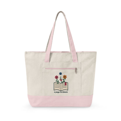 EVELE Page Bouquet | Zippered Canvas Tote