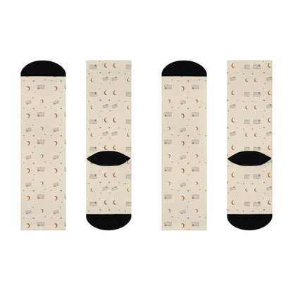 EVELE Midnight Margins | Cushioned Crew Socks