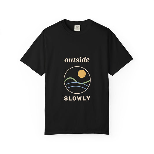 EVELE Outside Slowly | Garment-Dyed Tee