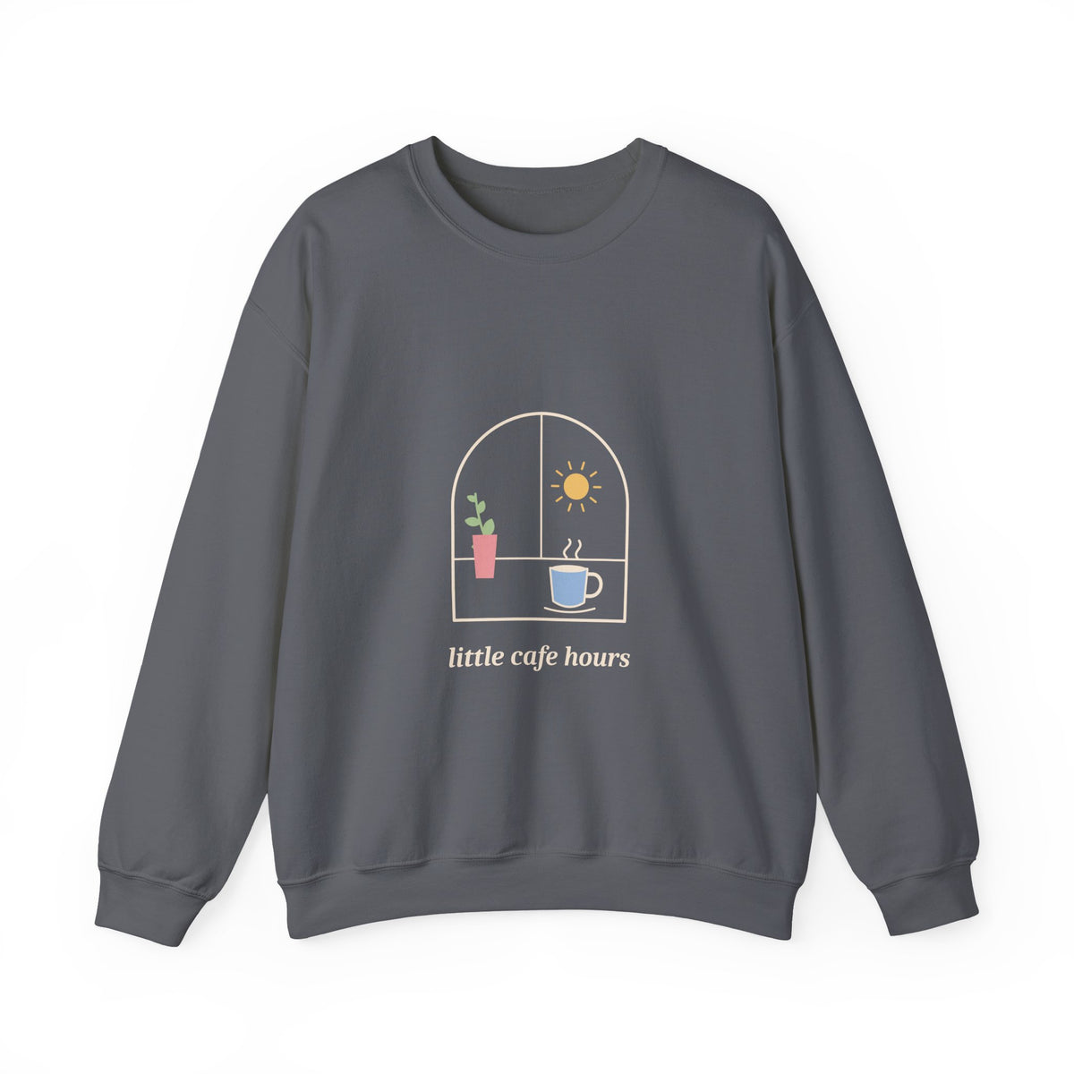 EVELE Little Cafe Window | Graphic Crewneck Sweatshirt