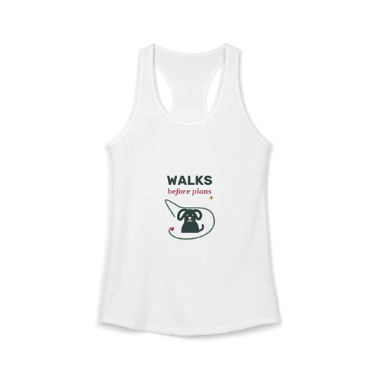 EVELE Walks Before Plans | Women's Racerback Tank