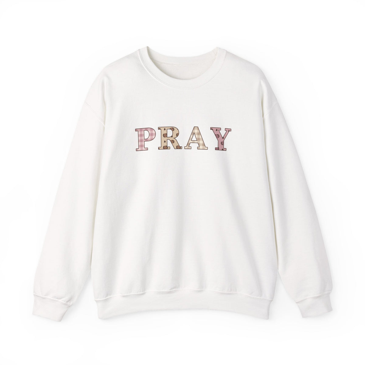 Pray Patchwork Crewneck Sweatshirt — Classic | Gildan 18000