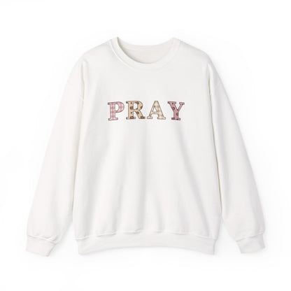 Pray Patchwork Crewneck Sweatshirt — Classic | Gildan 18000
