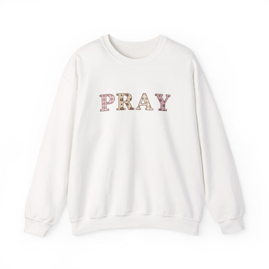 Pray Patchwork Crewneck Sweatshirt — Classic | Gildan 18000