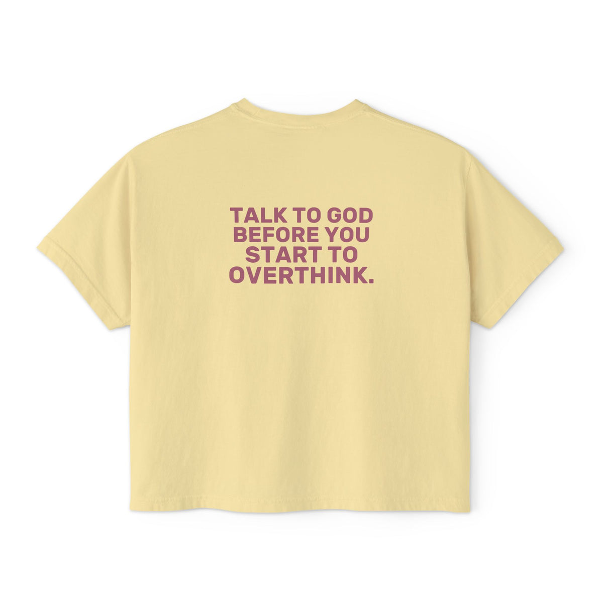 Talk to God Boxy Tee — Classic | Comfort Colors 3023CL