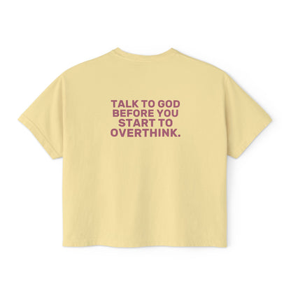 Talk to God Boxy Tee — Classic | Comfort Colors 3023CL