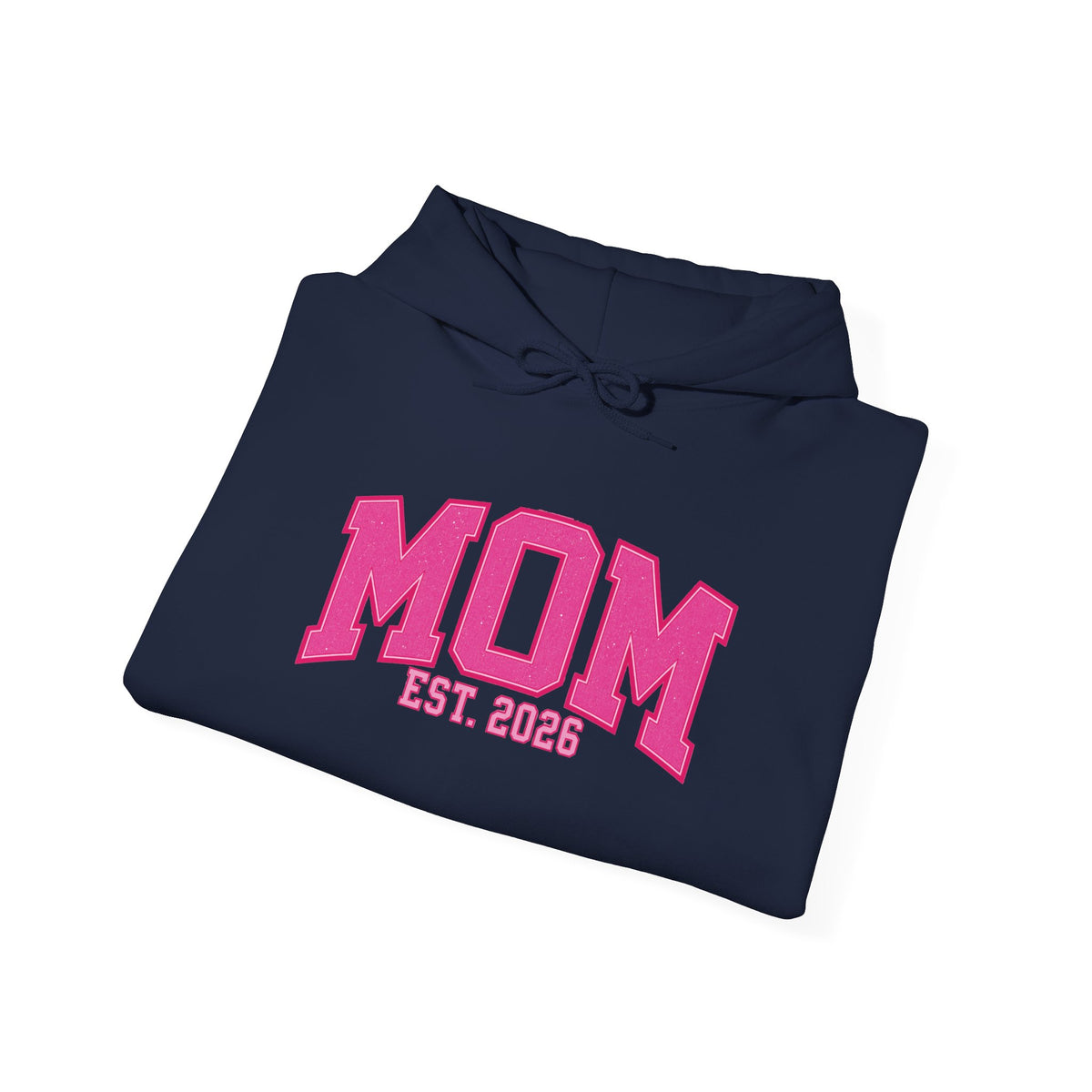 Fuchsia MOM Est. 2026 Hoodie | Gildan 18500