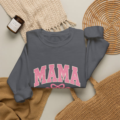 Blush Bow MAMA Est. 2026 Crewneck | Gildan 18000